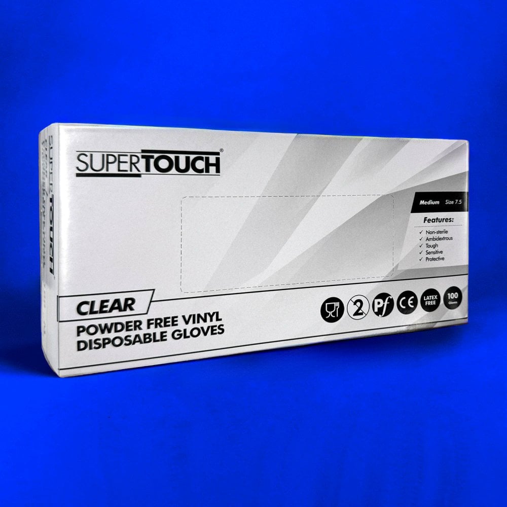 Clear Vinyl Gloves - Powder Free