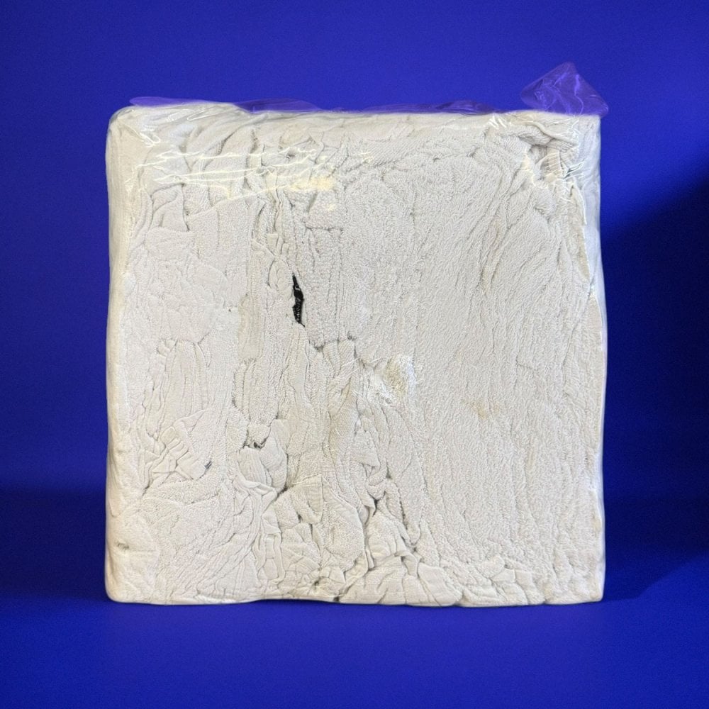 Cleaning Rags - Terry Toweling - White