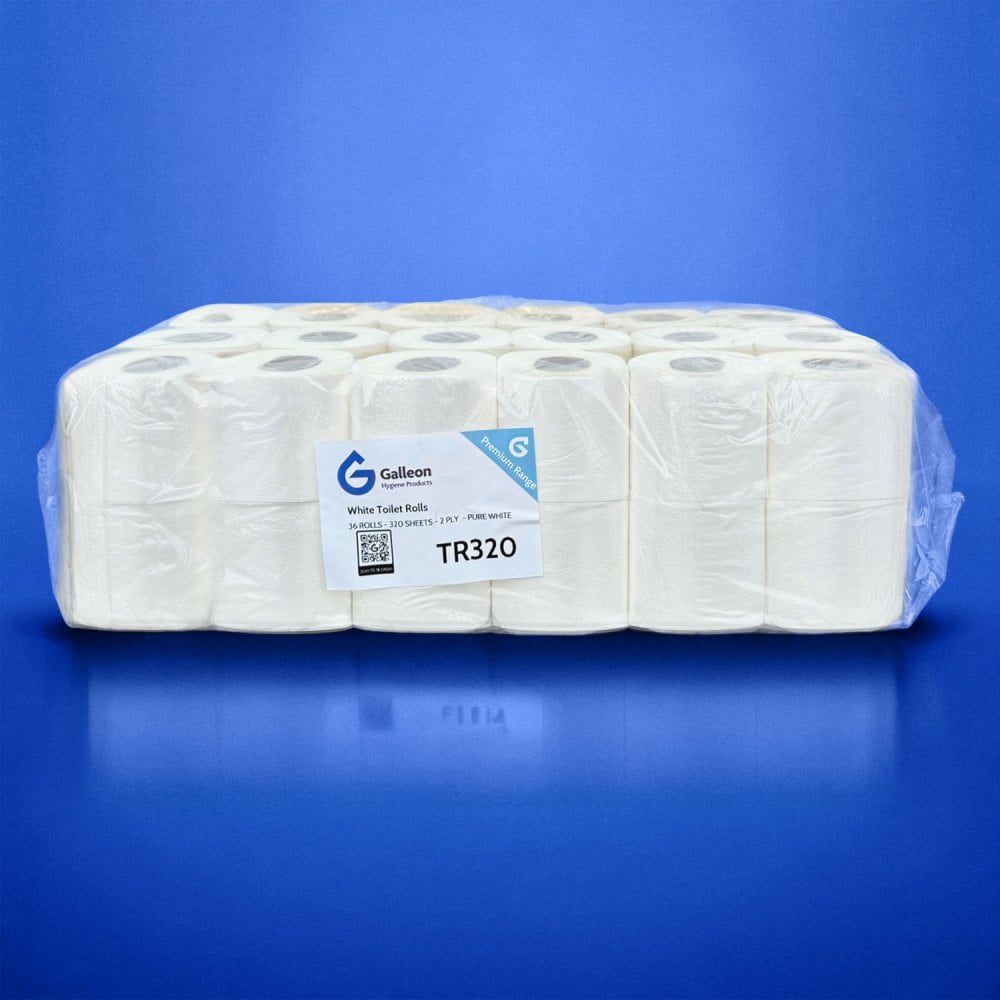 320 Sheet Toilet Rolls - 2 Ply - Embossed