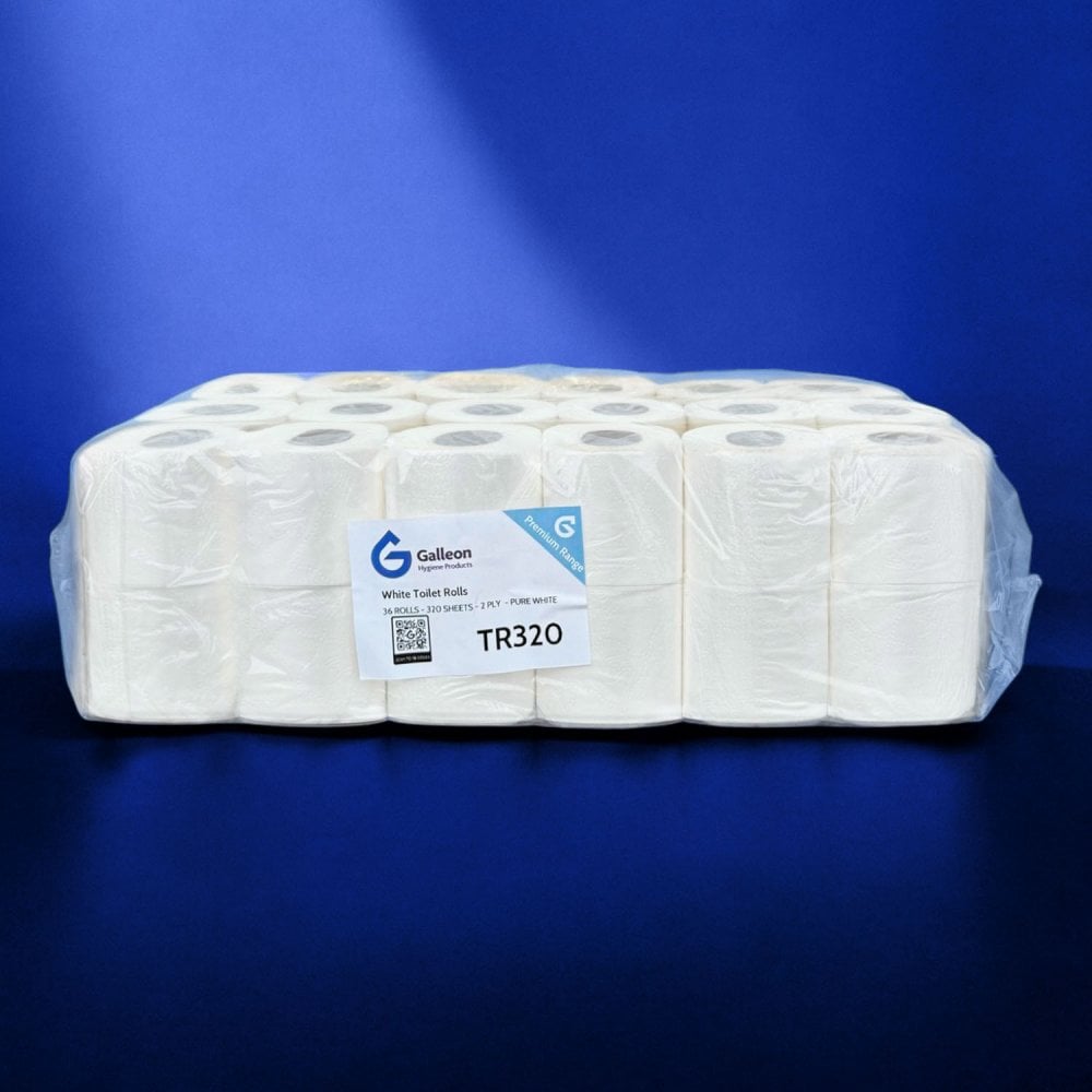 320 Sheet Toilet Rolls - 2 Ply - Embossed