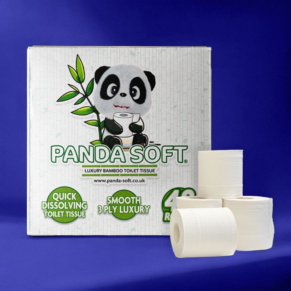 48 x Bamboo Toilet Rolls - 3 Ply