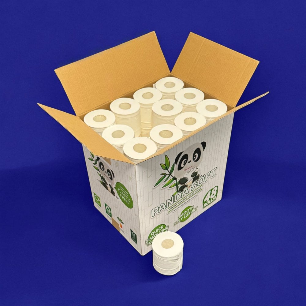 48 x Bamboo Toilet Rolls - 3 Ply
