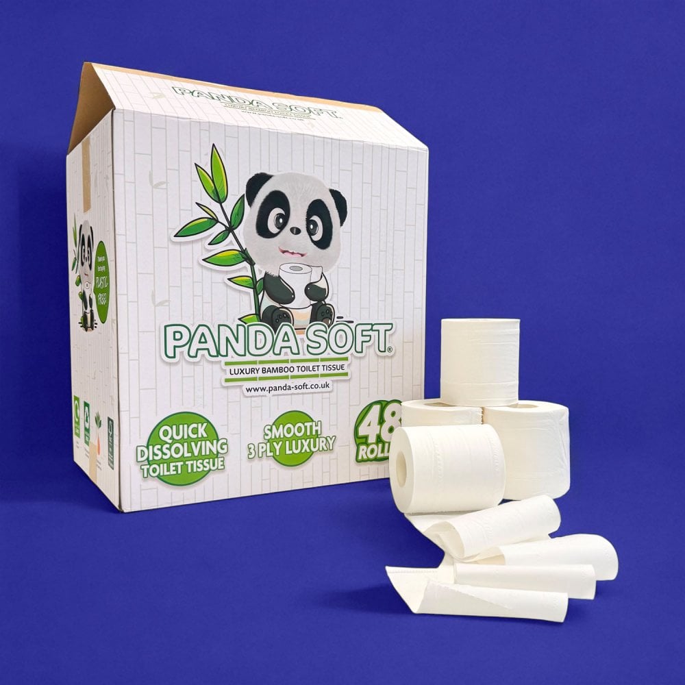 48 x Bamboo Toilet Rolls - 3 Ply