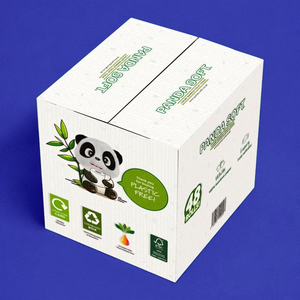 BAMBOO CDS600PG　新品 Cheeky Panda Classic Bamboo Cube Tissues (56 Tissues) - Morrisons