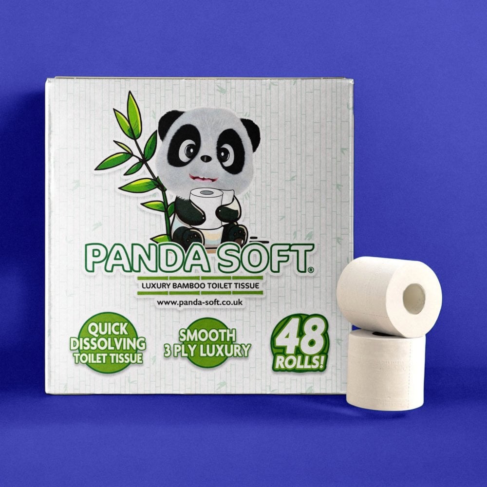48 x Bamboo Toilet Rolls - 3 Ply