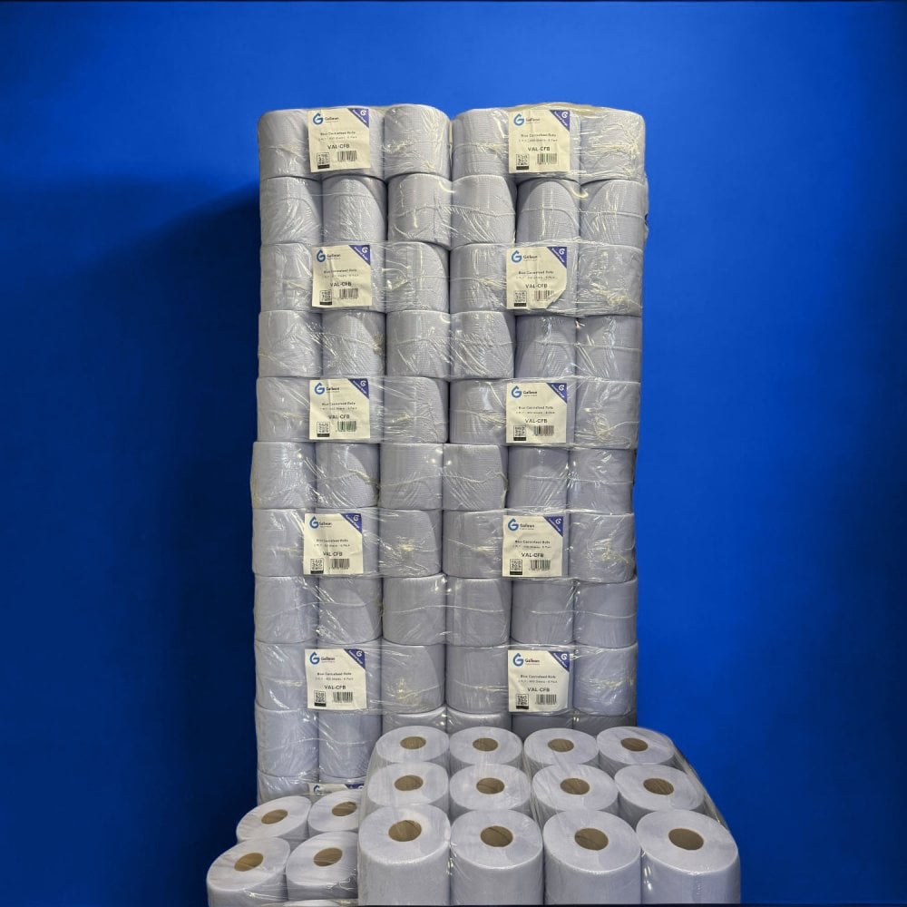 2 Pallet Offer: Value 2ply Blue Centrefeed Rolls | 182 Cases