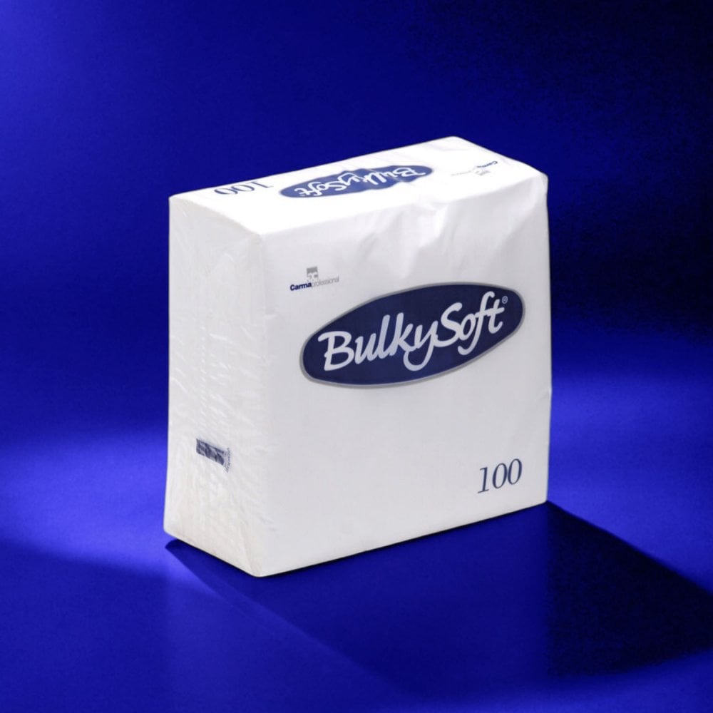 Dinner Napkins - 3 Ply - White - 40cm x 40cm