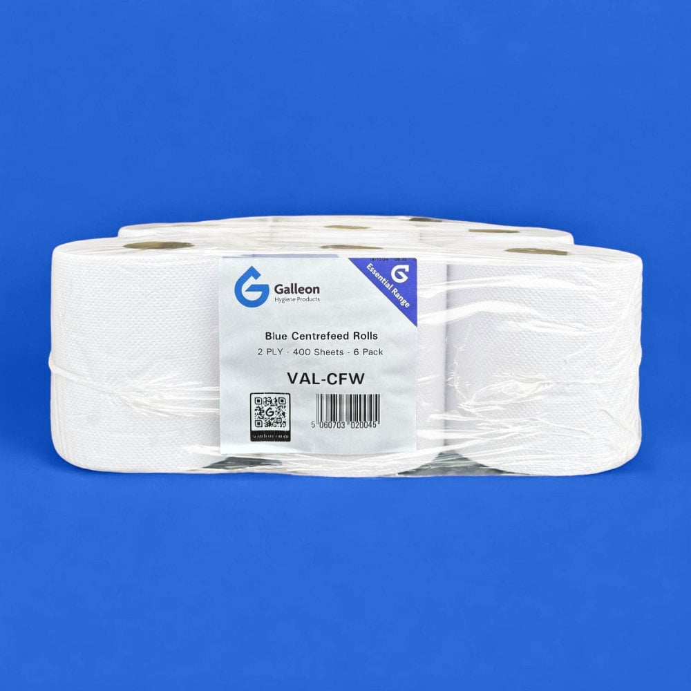 Bundle Offer: Embossed 2 Ply Centrefeed Rolls | 6 Cases