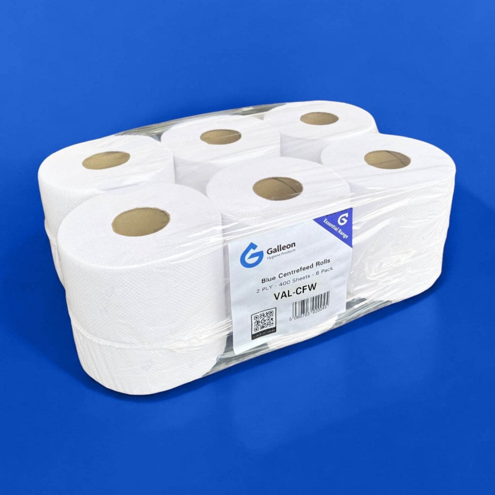 Bundle Offer: Embossed 2 Ply Centrefeed Rolls | 6 Cases