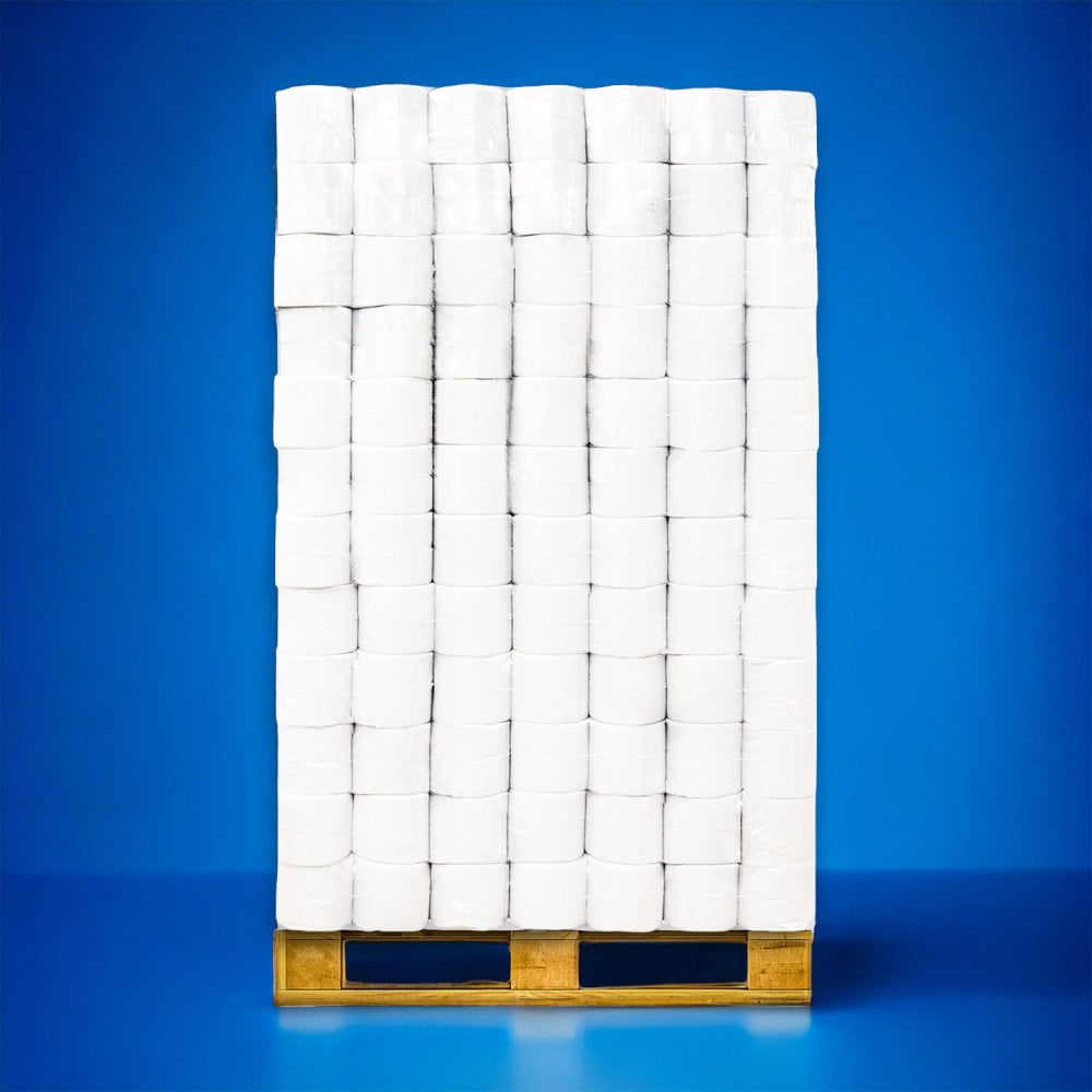 Wholesale Pallet Offer: 2ply Centrefeed Rolls in White | 84 Cases