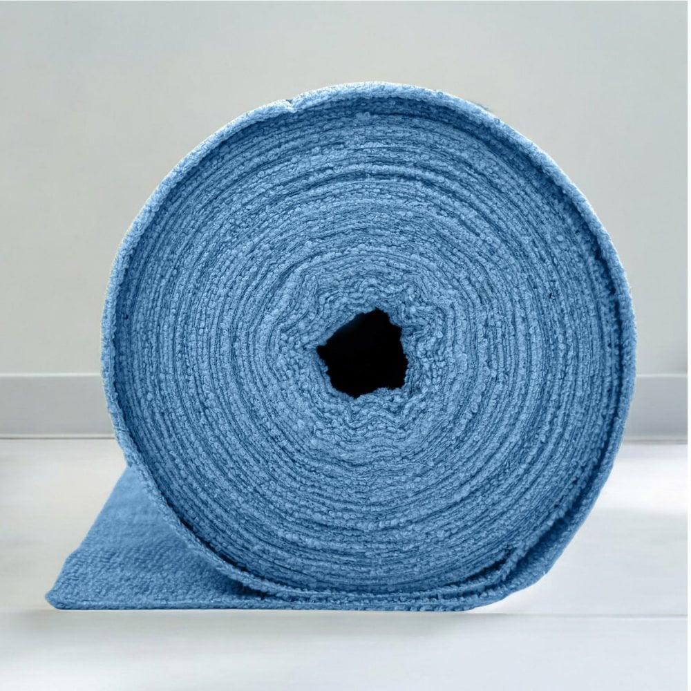 Microfibre Cloths On A Roll - Blue Colour - 6 Rolls