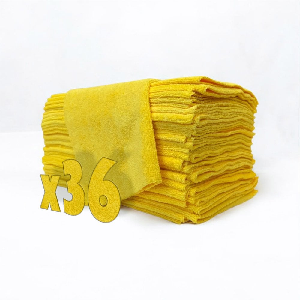 Ultra Edgeless Premium Microfibre Cloth - Yellow