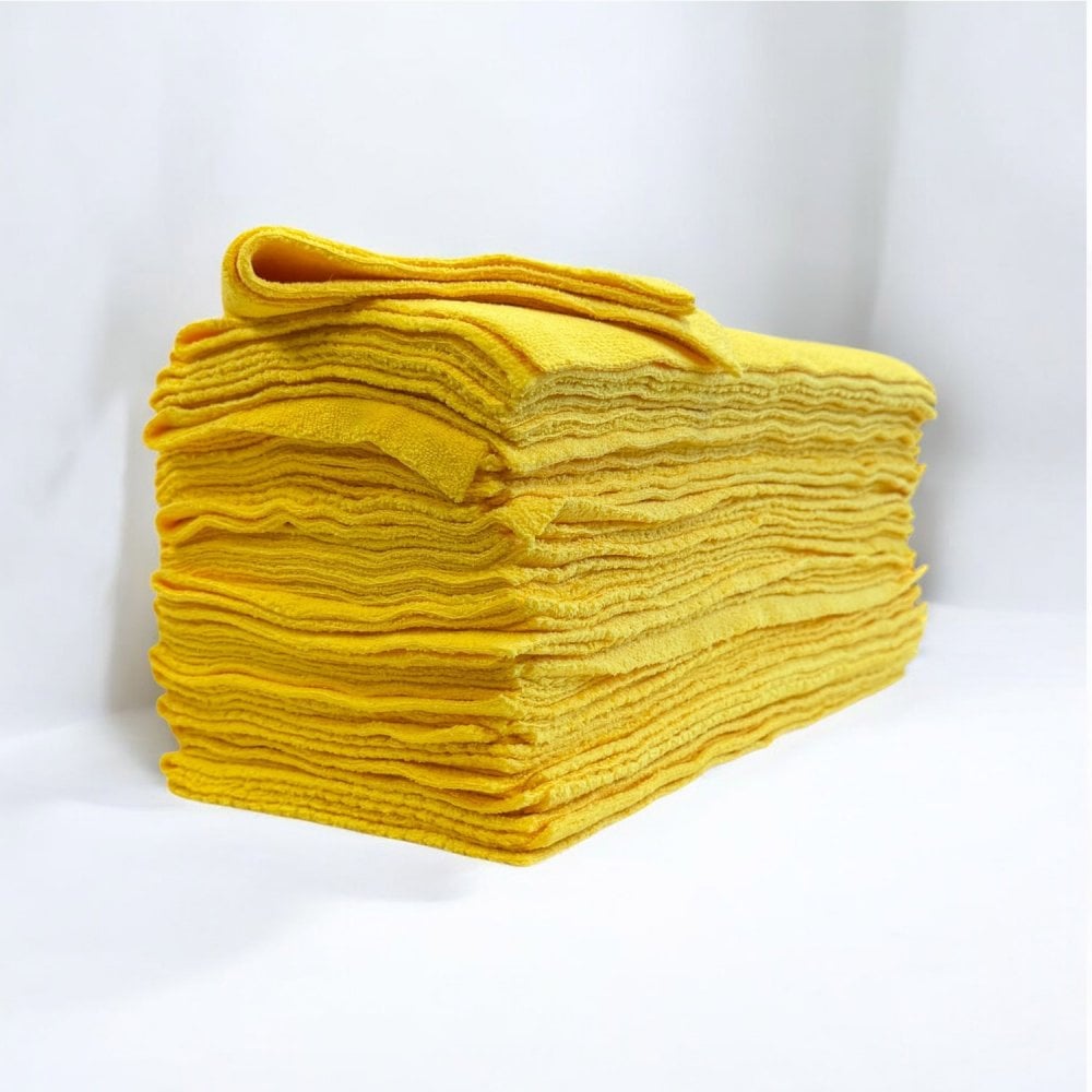 Ultra Edgeless Premium Microfibre Cloth - Yellow