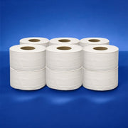 12 Embossed Mini Jumbo Toilet Rolls