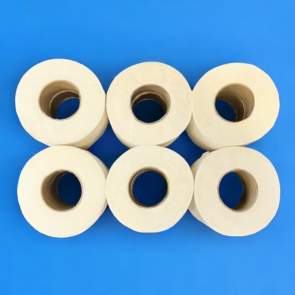 12 Embossed Mini Jumbo Toilet Rolls