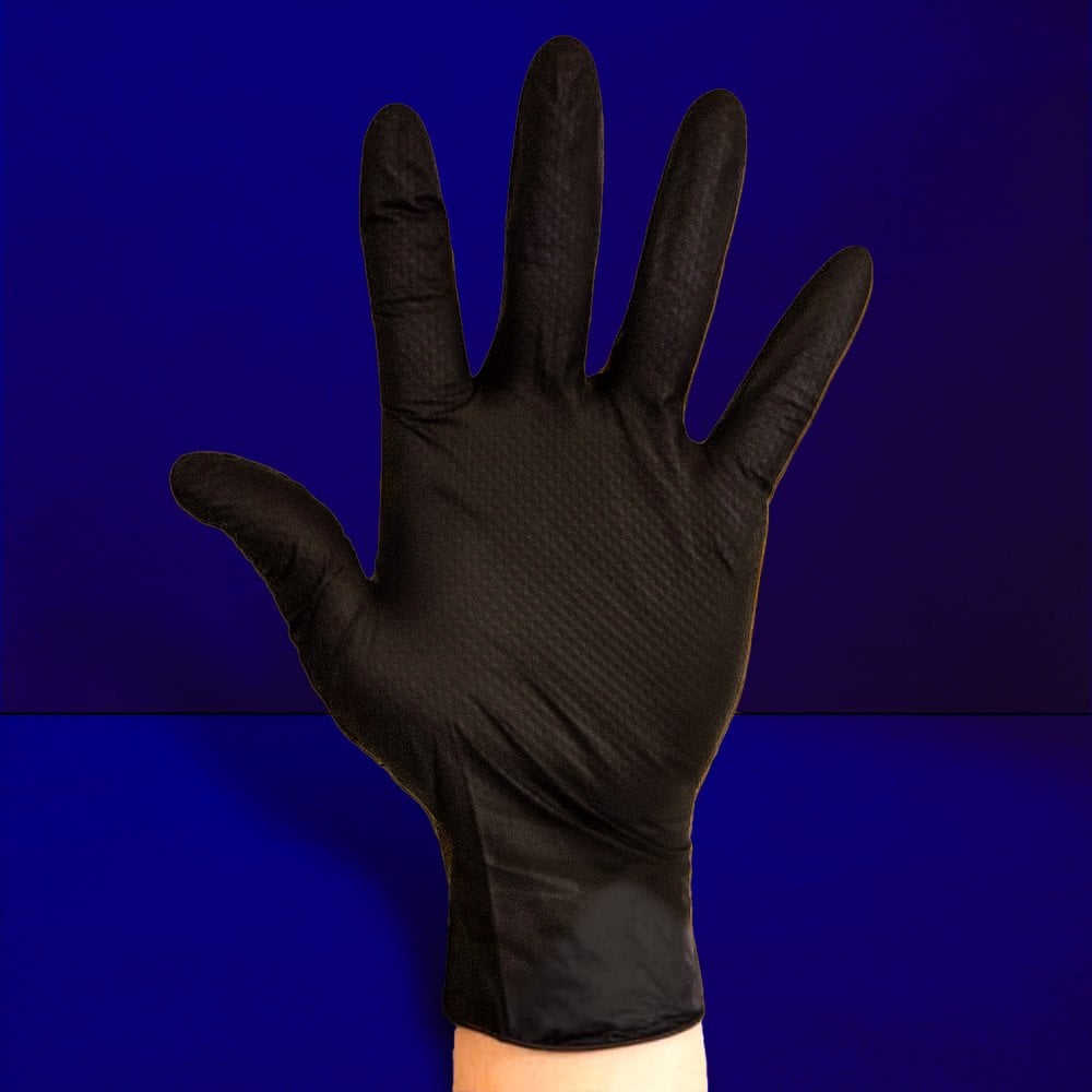 RAP - Black Nitrile Gloves - Powder Free