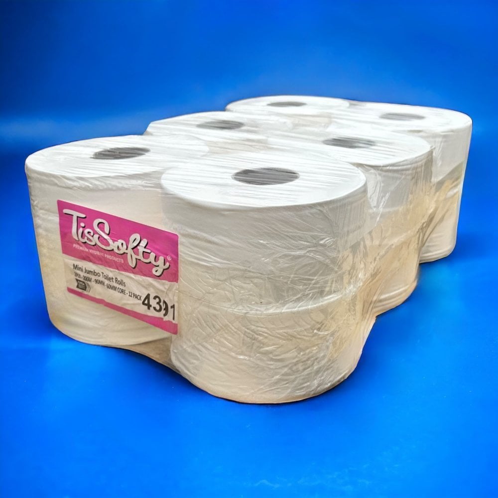 2 Ply Mini Jumbo Toilet Rolls Bundle