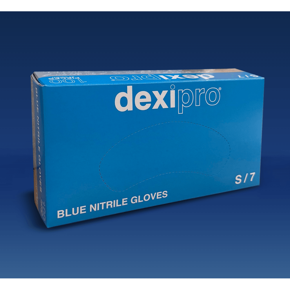 Blue Nitrile Gloves - Powder Free