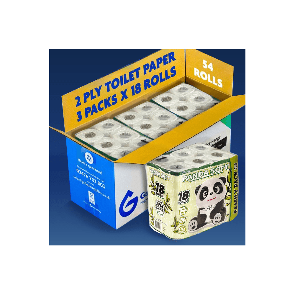 54 Luxury Embossed Toilet Rolls - 2 Ply