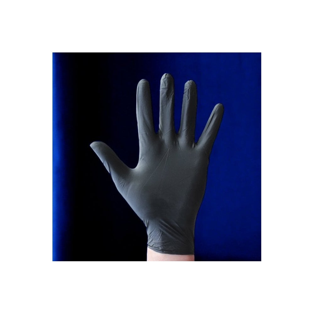 Black Nitrile Gloves - Powder Free