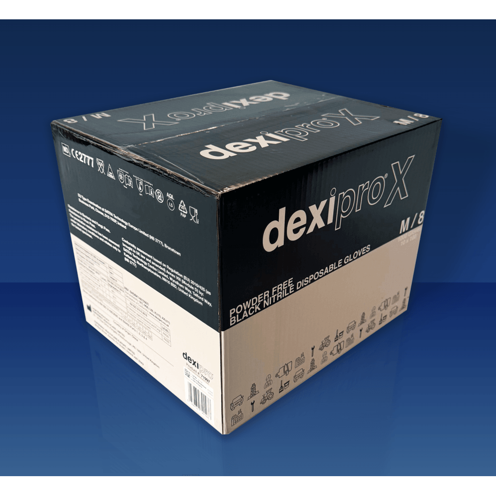 Black Nitrile Gloves - Powder Free