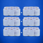 Bundle Offer: Wholesale Blue 2ply Centrefeed Rolls Bundle | 6 Cases