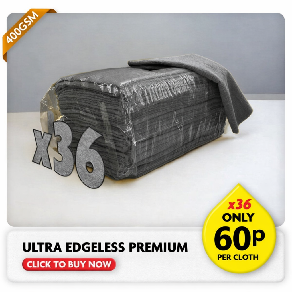 Ultra Edgeless Premium Microfibre Cloth - Grey