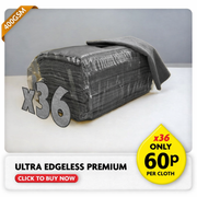 Ultra Edgeless Premium Microfibre Cloth - Grey