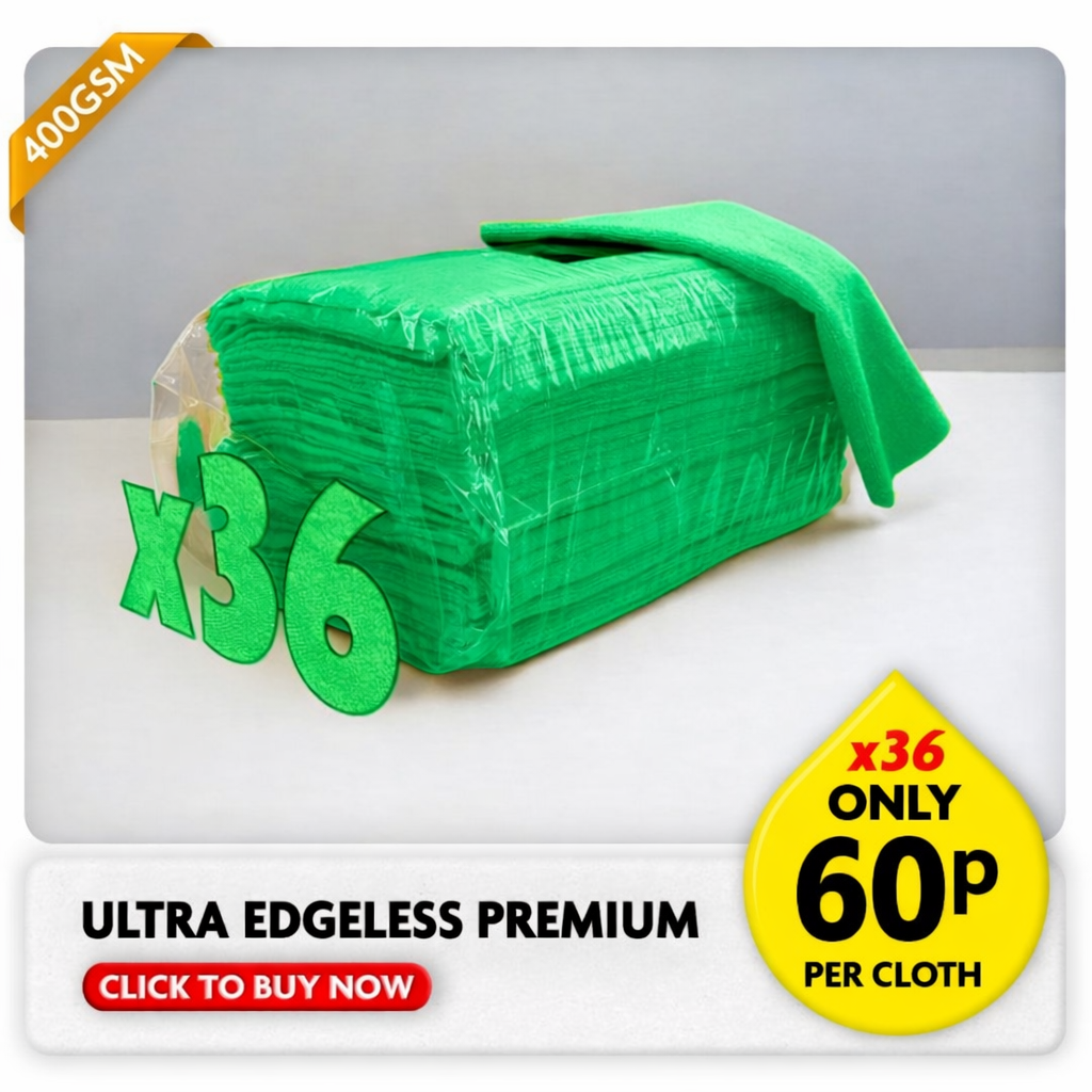 Ultra Edgeless Premium Microfibre Cloth - Green