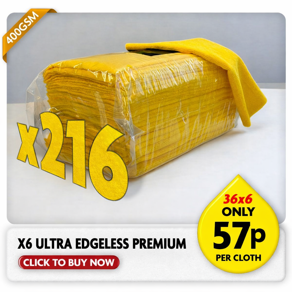 Ultra Edgeless Premium Microfibre Cloth - Yellow Bundle Offer