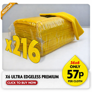 Ultra Edgeless Premium Microfibre Cloth - Yellow Bundle Offer
