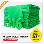 Ultra Edgeless Premium Microfibre Cloth - Green Bundle Offer