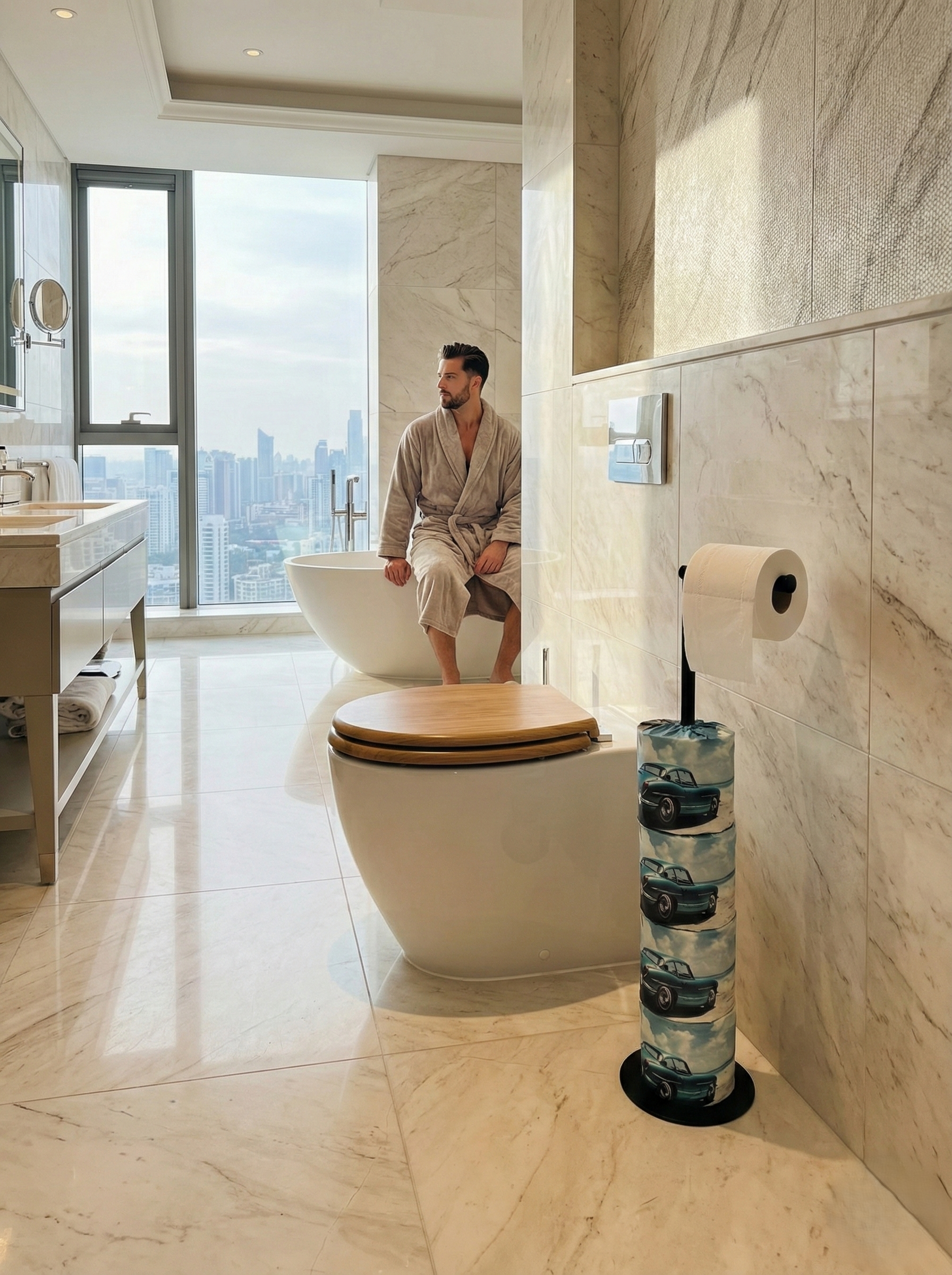 Car Collection #2 Bamboo Toilet Rolls - 24 Rolls x 400 Sheets / 3 Ply