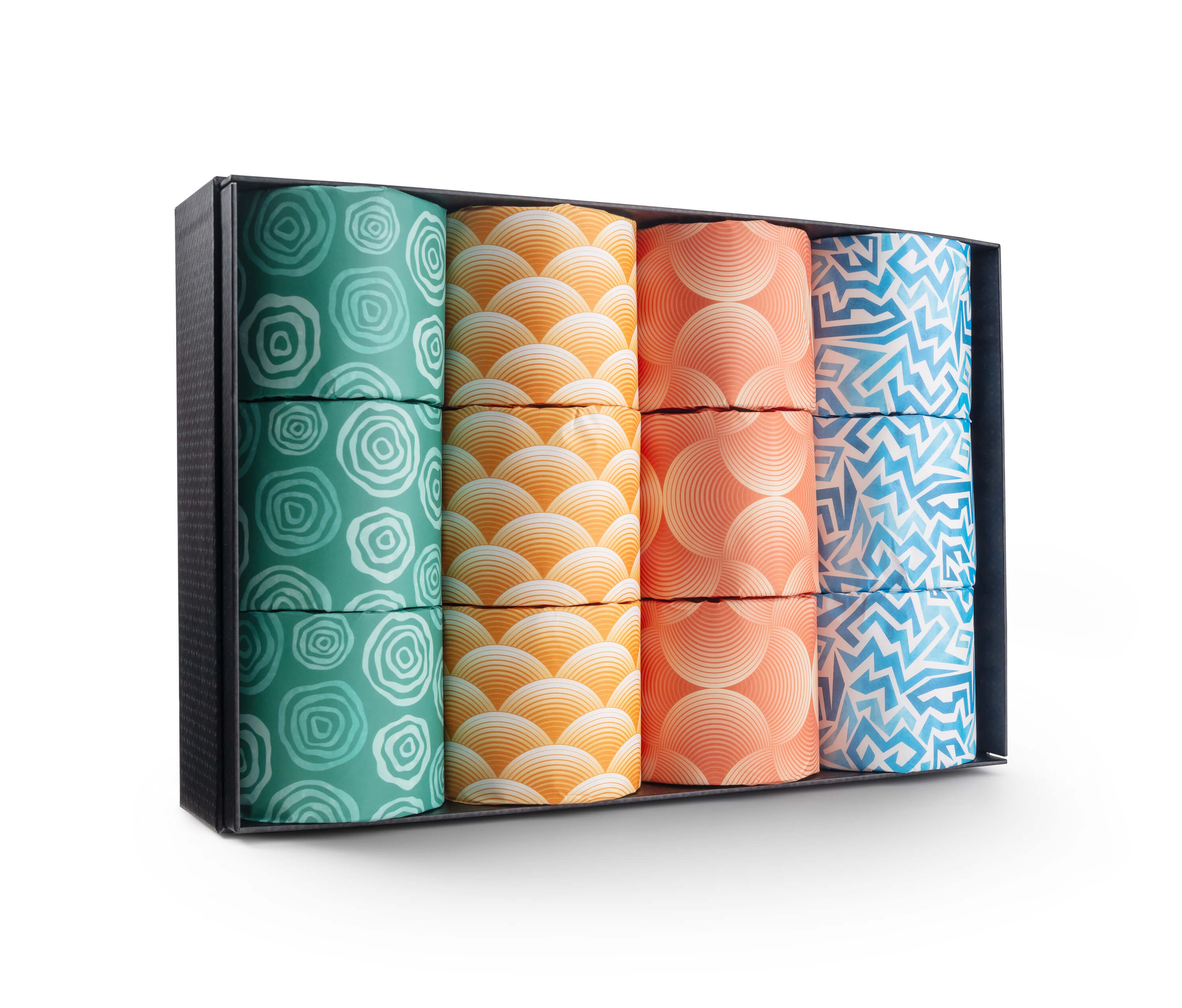 Pattern Collection #5 Bamboo Toilet Rolls x 24