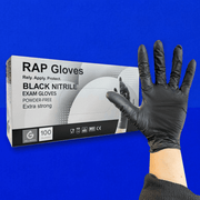 Black Nitrile Gloves - Powder Free