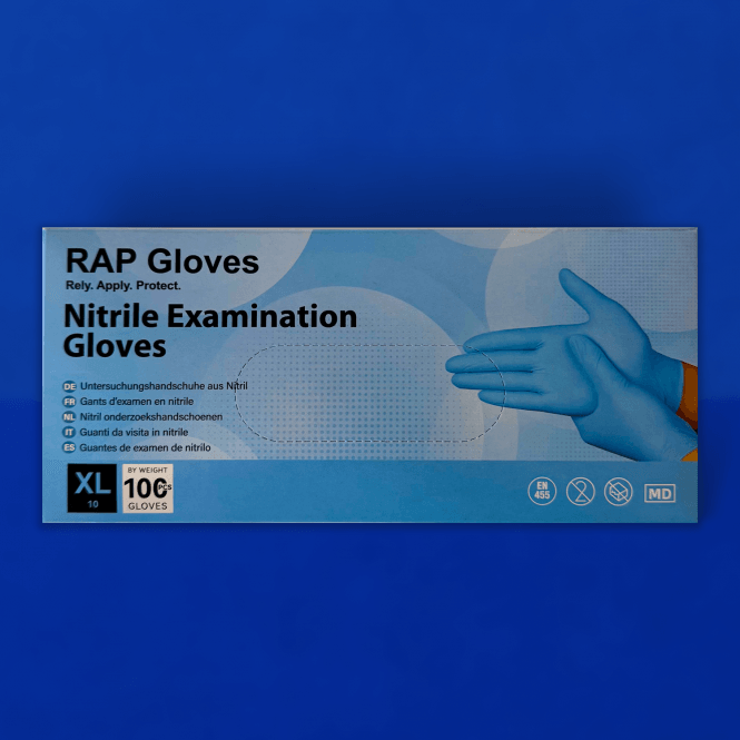 Blue Nitrile Gloves - Powder Free