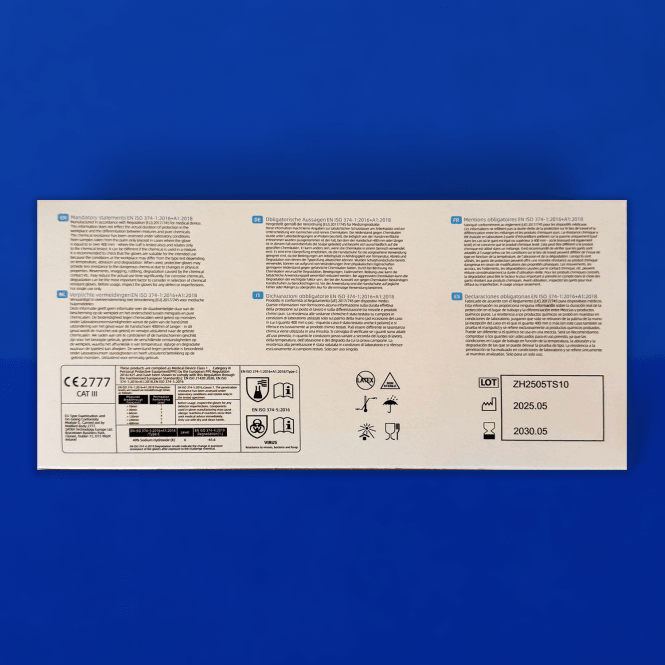 Blue Nitrile Gloves - Powder Free